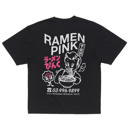 Ramen Pink T-Shirt Black