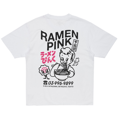 Ramen Pink T-Shirt White