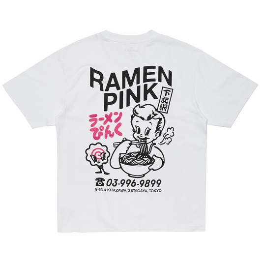 Ramen Pink T-Shirt White