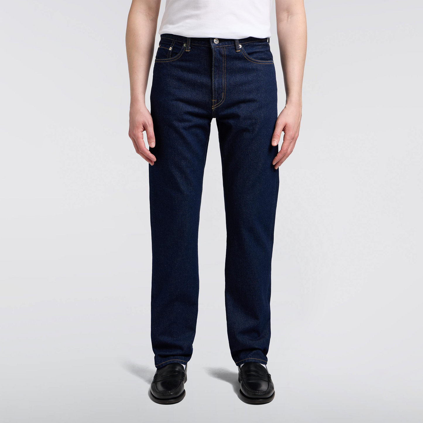 Regular Straight Jeans Blue (Rinsed)