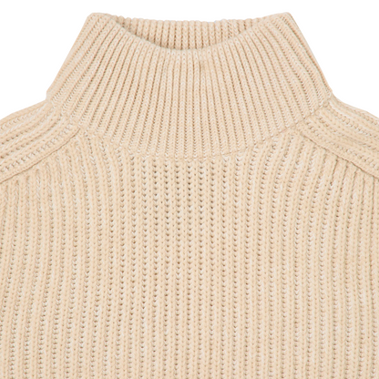 Roni High Collar Sweater Beige