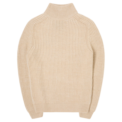 Roni High Collar Sweater Beige