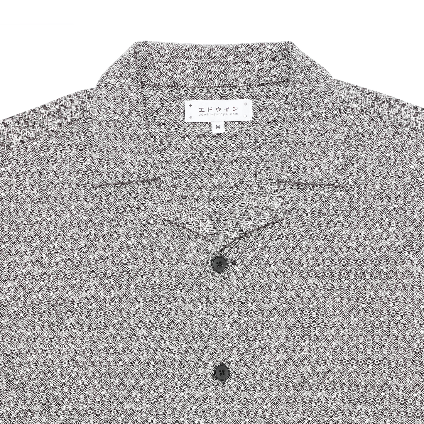 Saga Shirt Black / White (Kaleidoscope Weave)