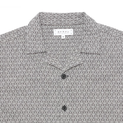 Saga Shirt Black / White (Kaleidoscope Weave)