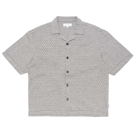 Saga Shirt Black / White (Kaleidoscope Weave)
