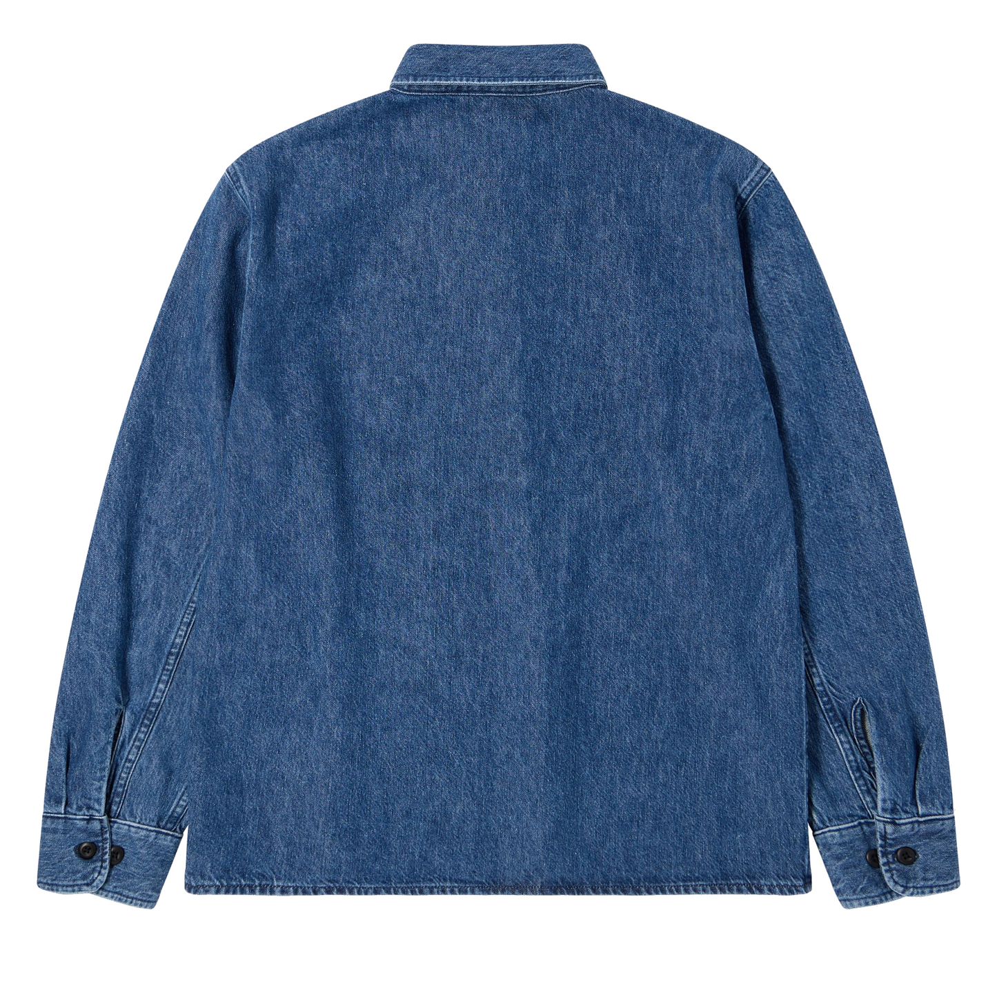 Sebastian Longsleeve Shirt Blue (Mid Stone Wash)