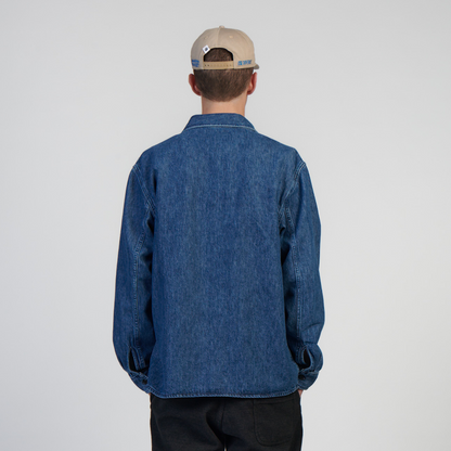 Sebastian Longsleeve Shirt Blue (Mid Stone Wash)