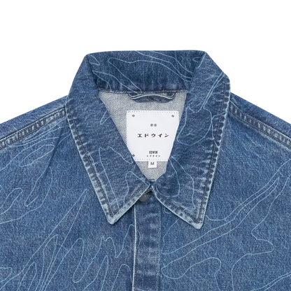 Shizuku Freeland Jacket Blue (Mid Stone Wash)