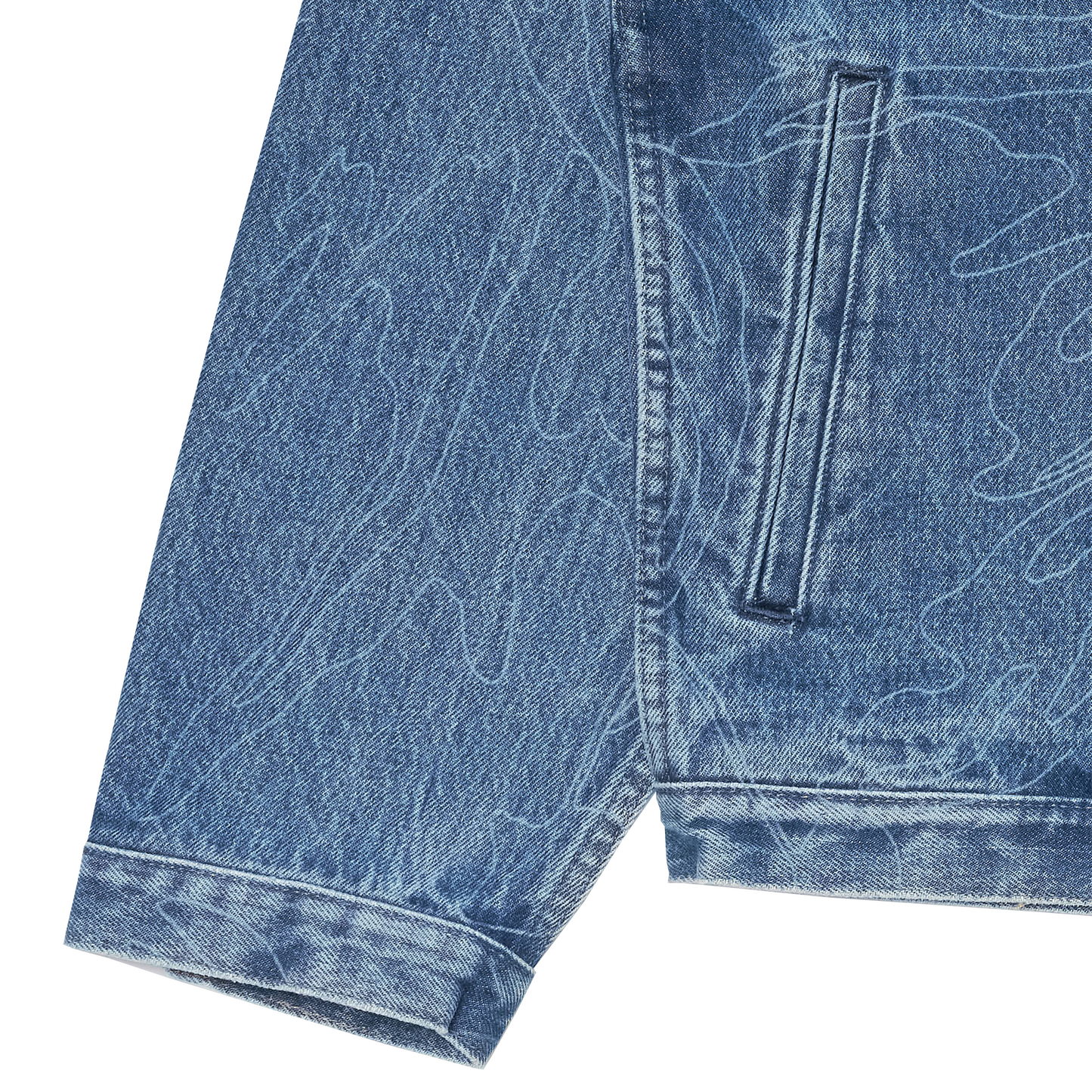 Shizuku Freeland Jacket Blue (Mid Stone Wash)
