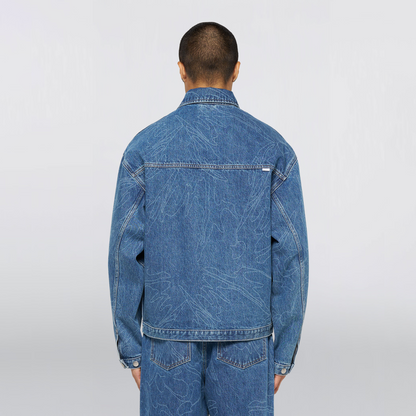 Shizuku Freeland Jacket Blue (Mid Stone Wash)