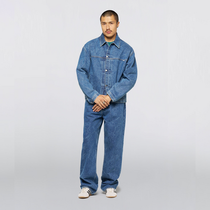 Shizuku Freeland Jacket Blue (Mid Stone Wash)