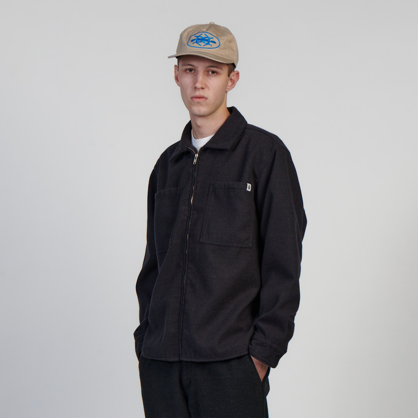 Snug Longsleeve Overshirt Dark Grey Marl