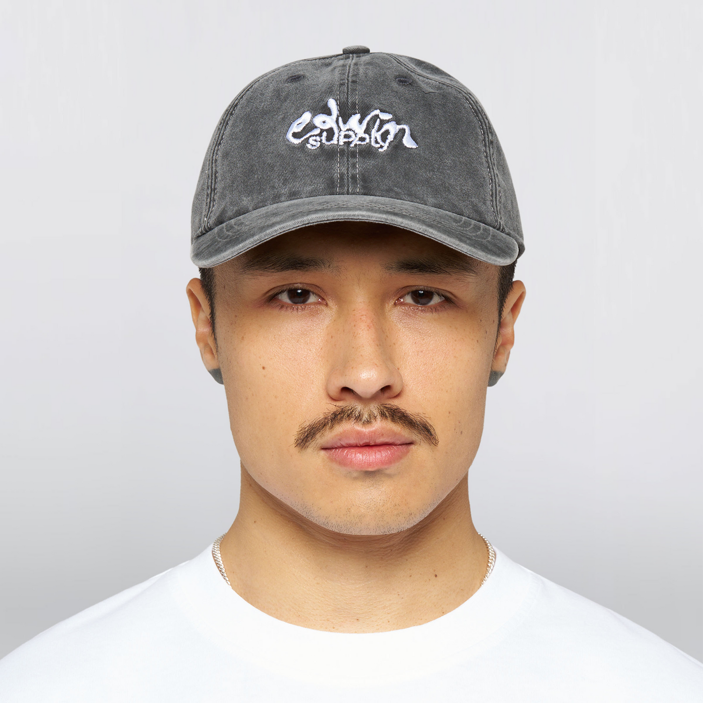 Soft Washed 6 Panel Cap Black (Stone Washed)