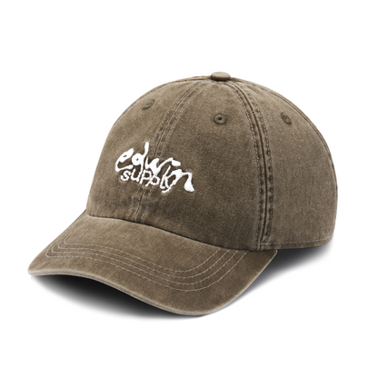 Soft Washed 6 Panel Cap Brown (Stone Washed)