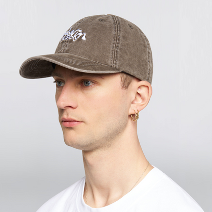 Soft Washed 6 Panel Cap Brown (Stone Washed)