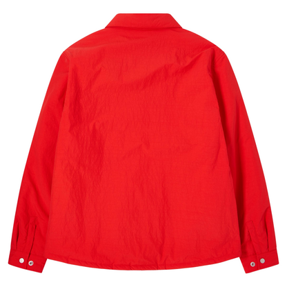 Sphere Padded Longsleeve Overshirt Fiery Red