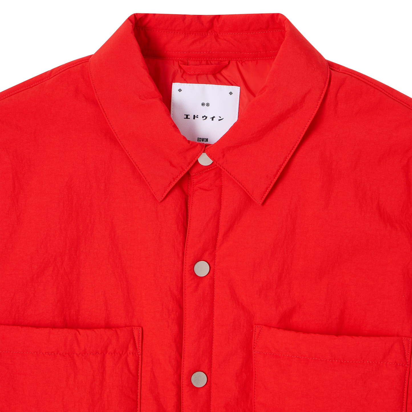 Sphere Padded Longsleeve Overshirt Fiery Red