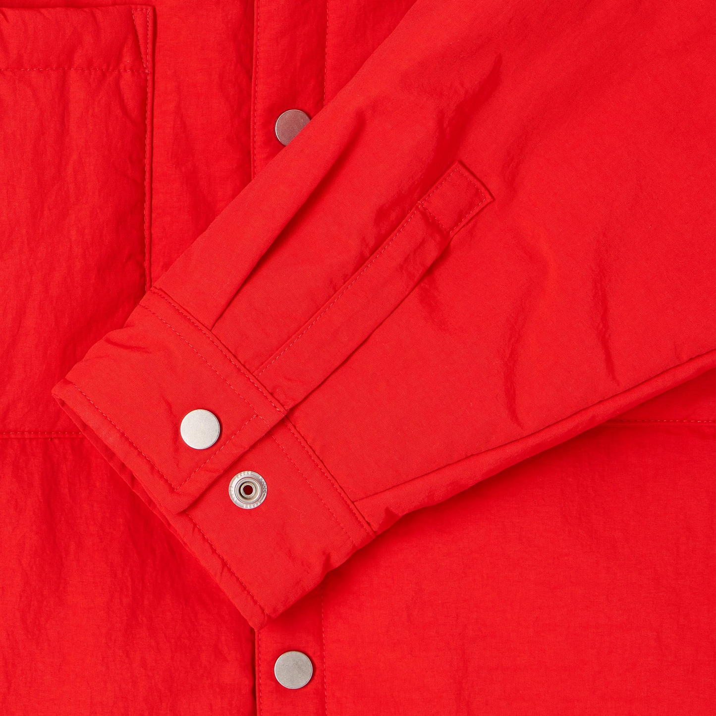 Sphere Padded Longsleeve Overshirt Fiery Red