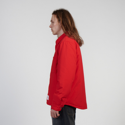 Sphere Padded Longsleeve Overshirt Fiery Red
