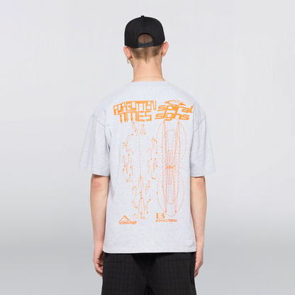 Spiral Sighs T-Shirt Grey Marl