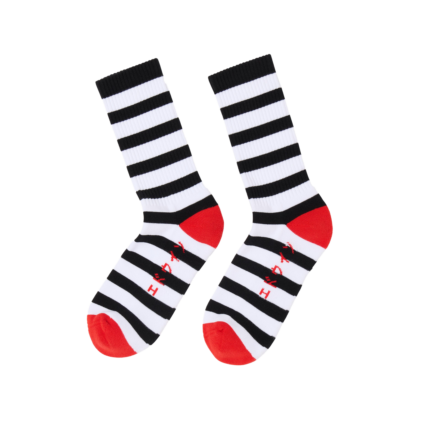 Stripy Socks Black / White