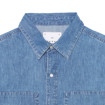 Workman Longsleeve Shirt Blue (Light Stone Washed)