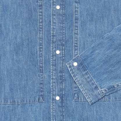 Workman Longsleeve Shirt Blue (Light Stone Washed)