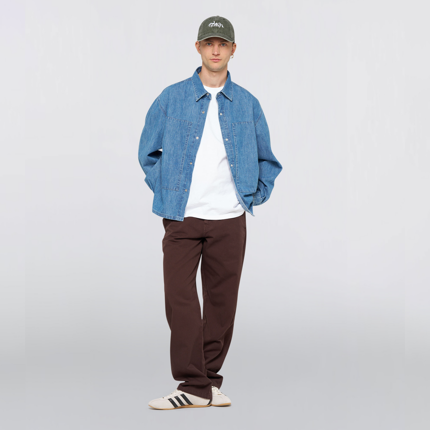 Workman Longsleeve Shirt Blue (Light Stone Washed)