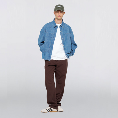 Workman Longsleeve Shirt Blue (Light Stone Washed)
