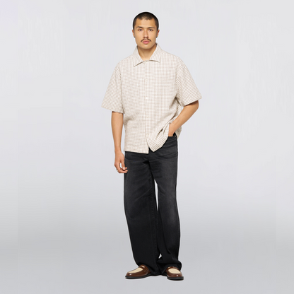 Zed Shirt White / Brown