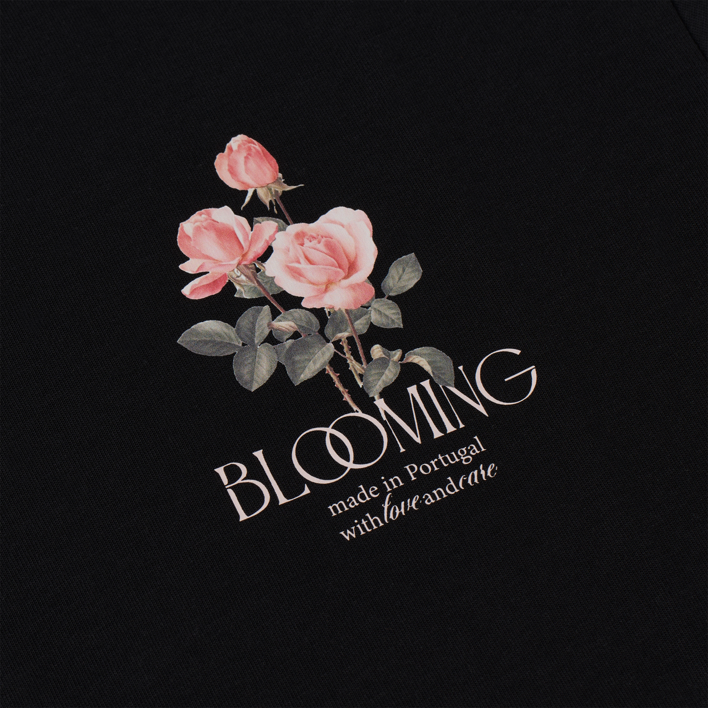 Blooming T-Shirt Black