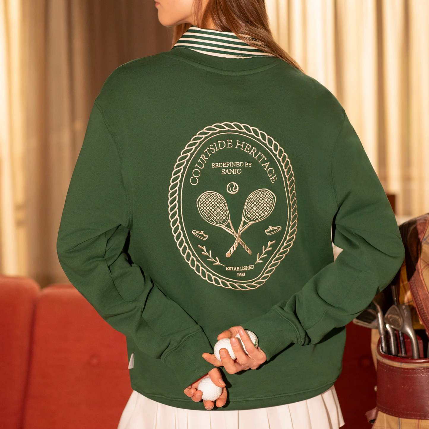 Courtside Sweat Green