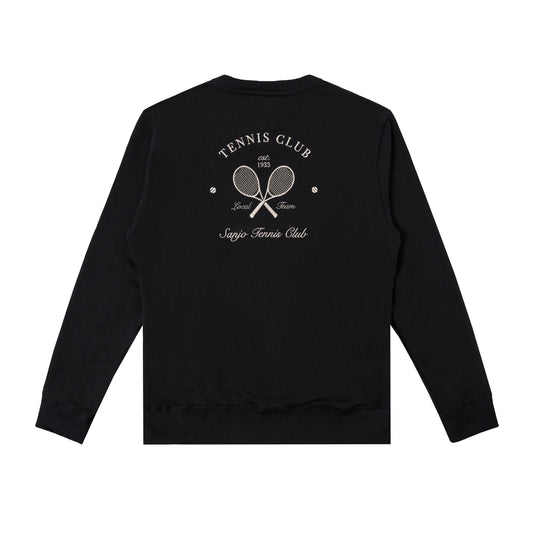 Embroidery Tennis Club Sweat Black