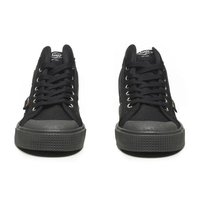 Sanjo K100 Cordura Black sneakers pair, front view