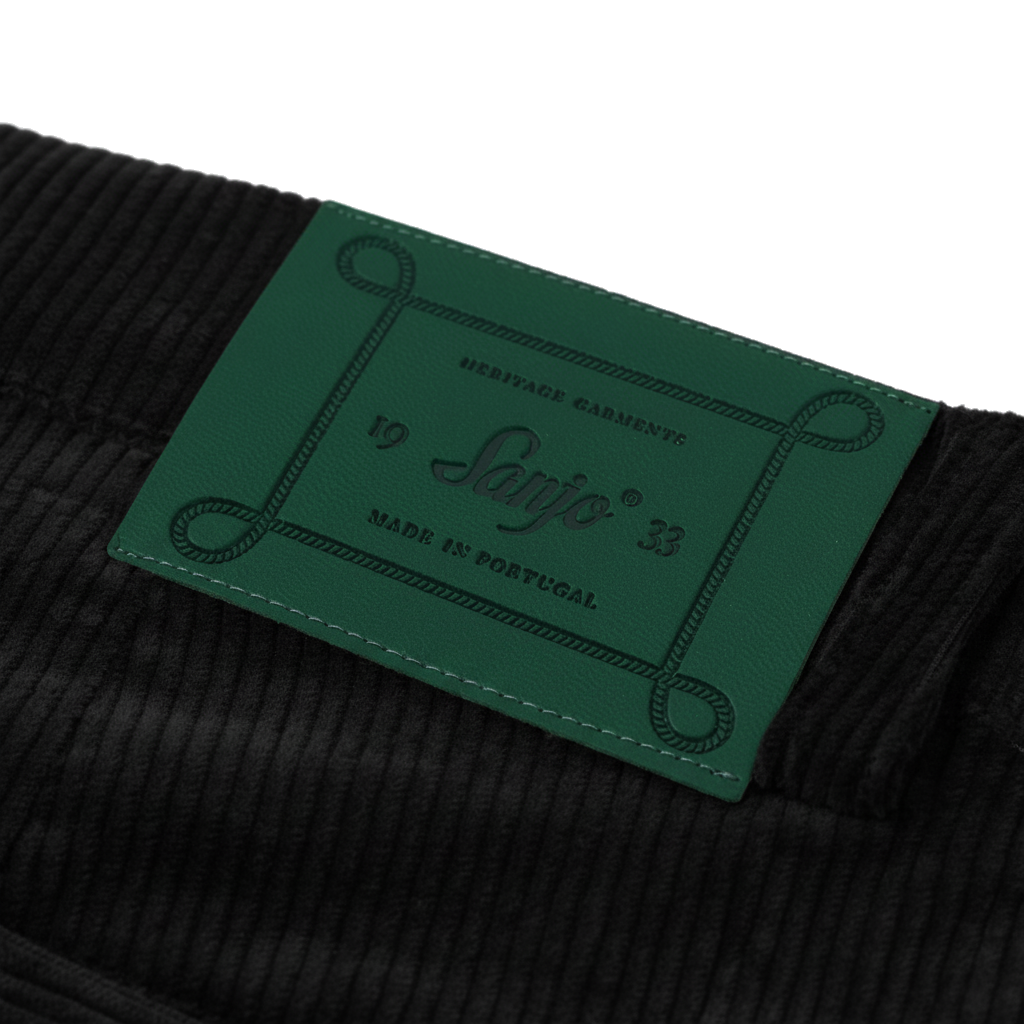 Relaxed Corduroy Trousers Black