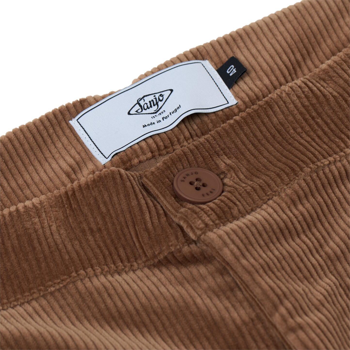 Relaxed Corduroy Trousers Brown