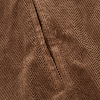 Corduroy Retro Coat Brown