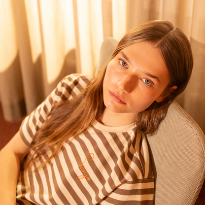 Stripes 80 T-Shirt Cappuccino / Ecru