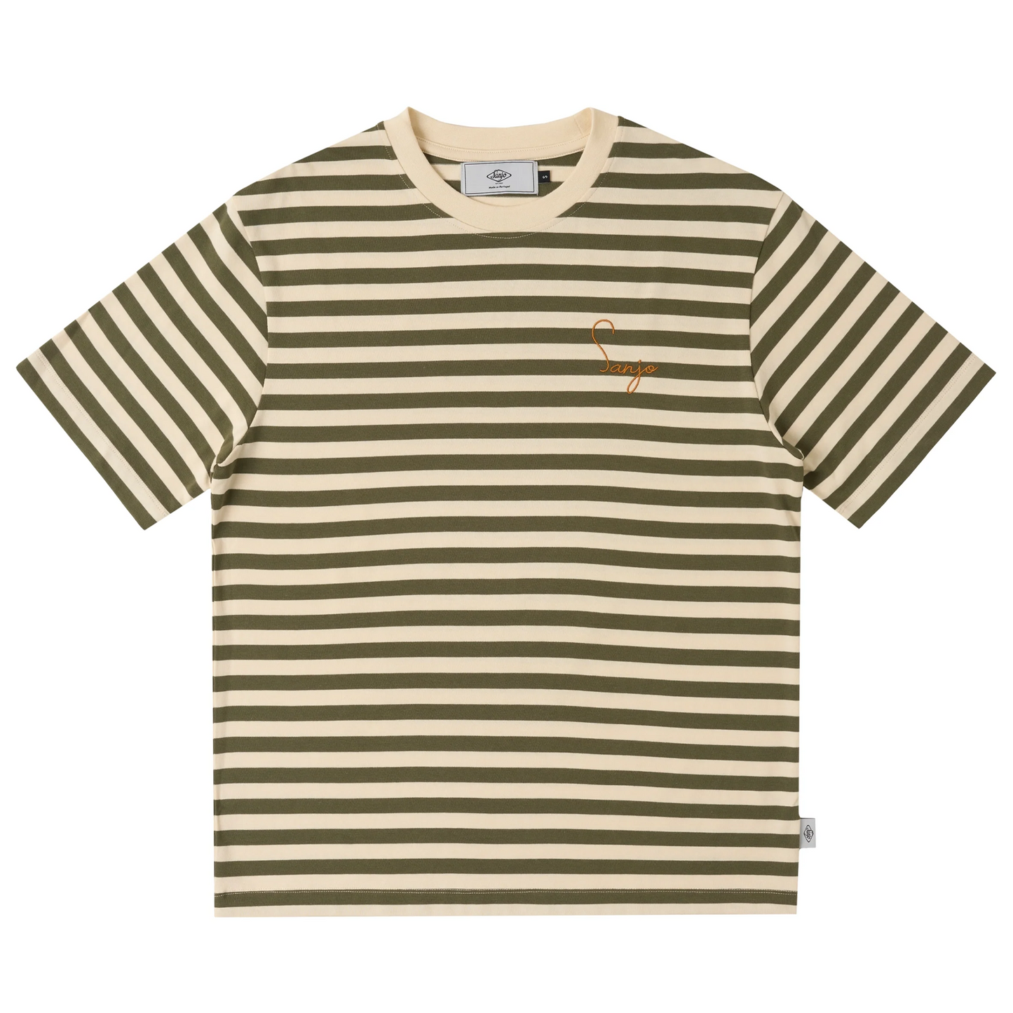 Stripes 80 T-Shirt Kaki / Ecru