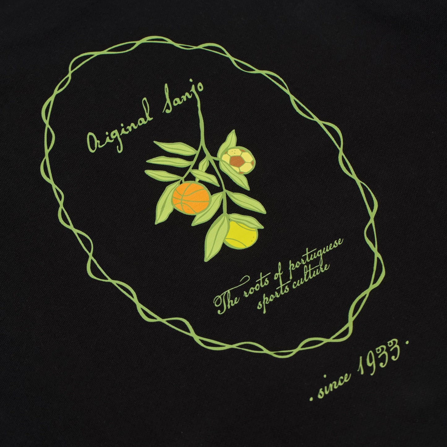 The Sporty Olive Sweat Black