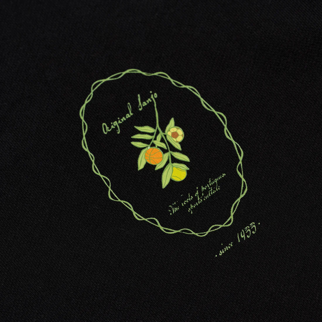 The Sporty Olive Sweat Black