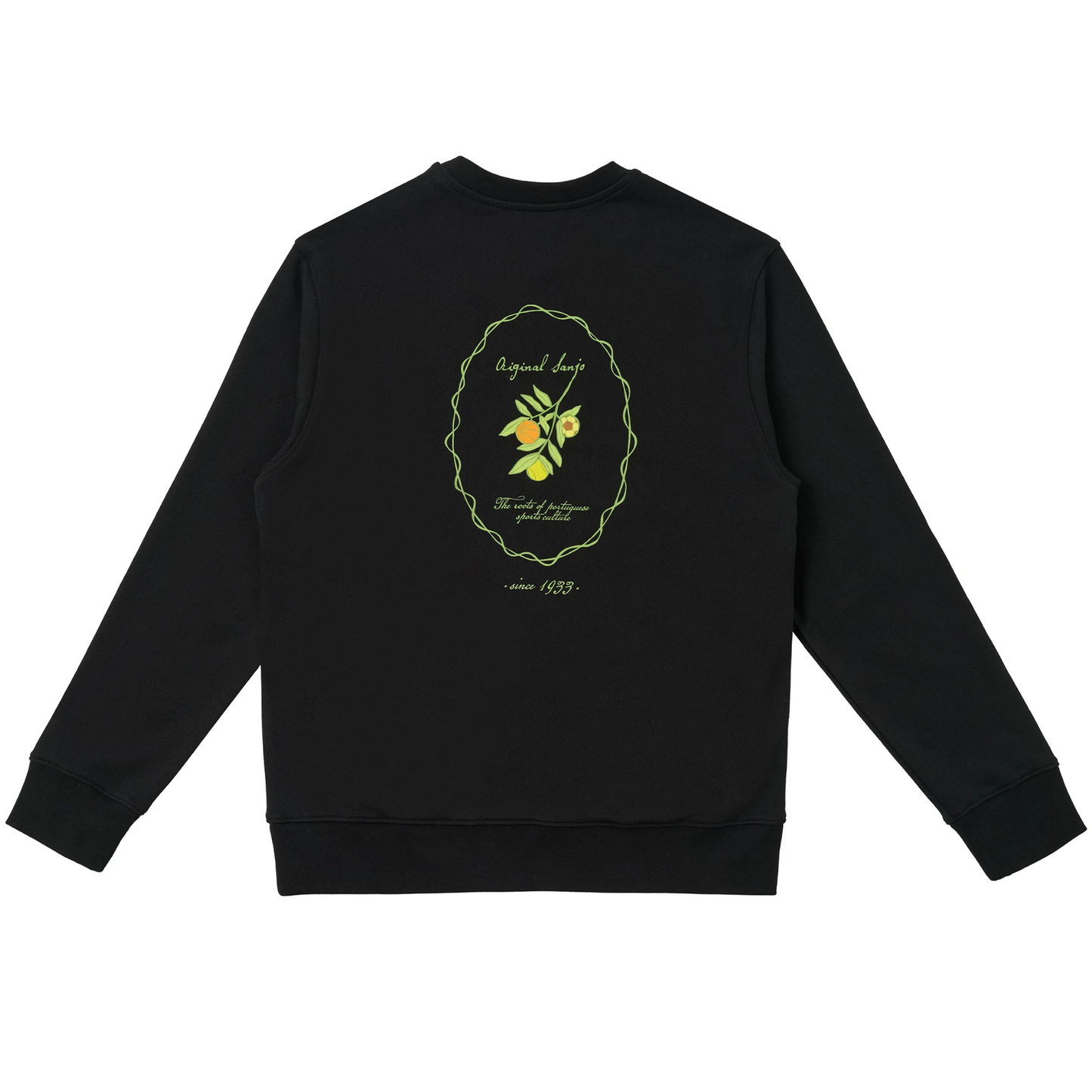 The Sporty Olive Sweat Black