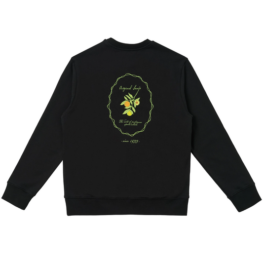 The Sporty Olive Sweat Black