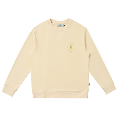 The Sporty Olive Sweat Ecru