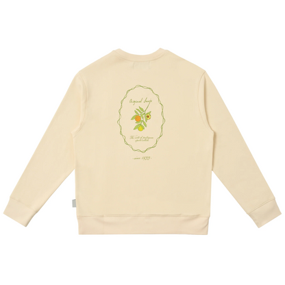The Sporty Olive Sweat Ecru