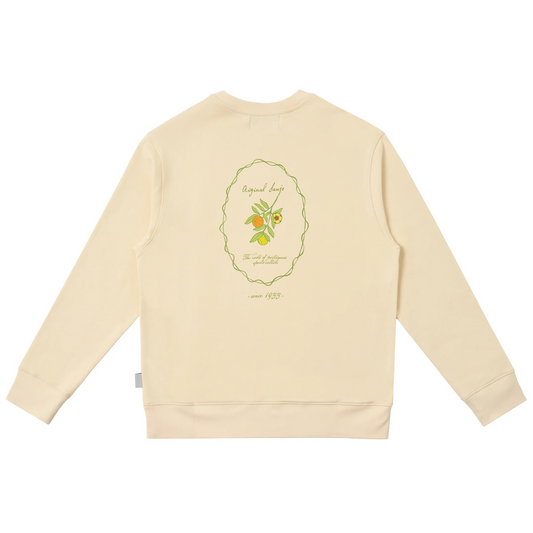 The Sporty Olive Sweat Ecru