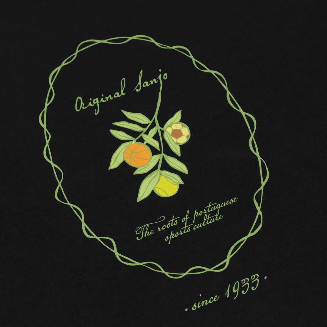 The Sporty Olive T-Shirt Black