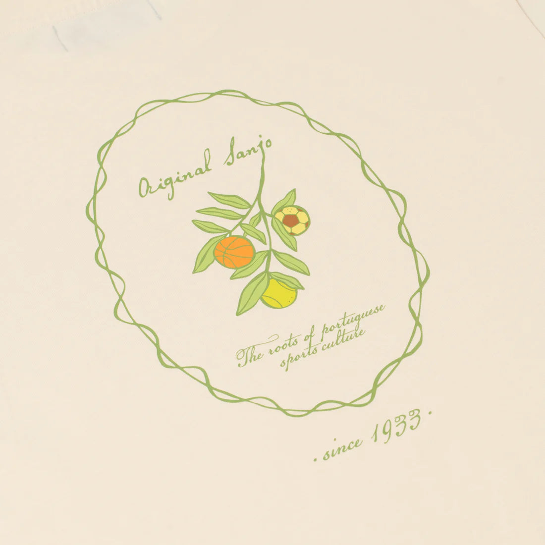 The Sporty Olive T-Shirt Ecru