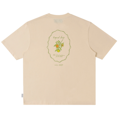 The Sporty Olive T-Shirt Ecru