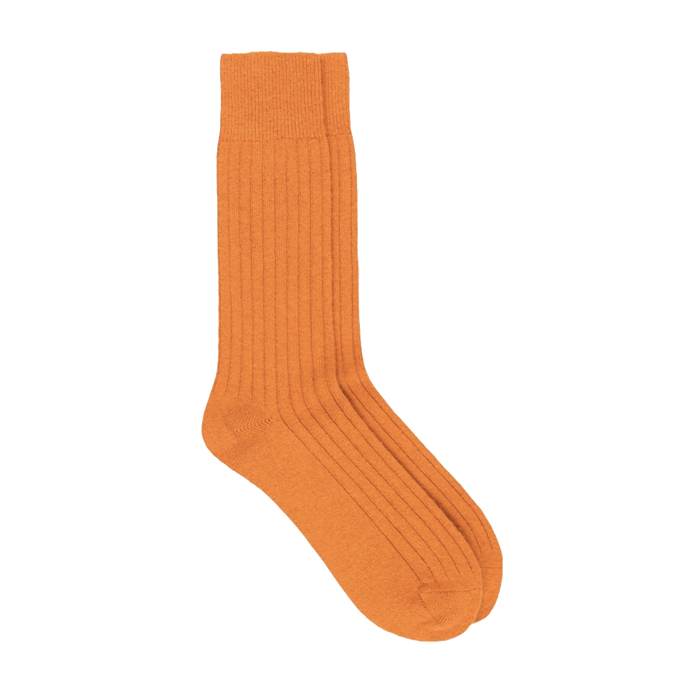 Fluted Socks Orange | Sky Walker